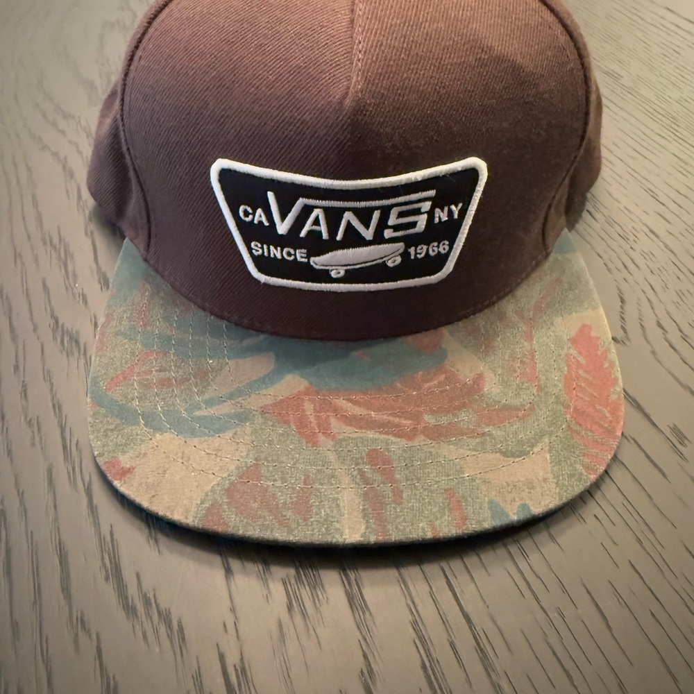 Vans Brown Cap with Camo Brim